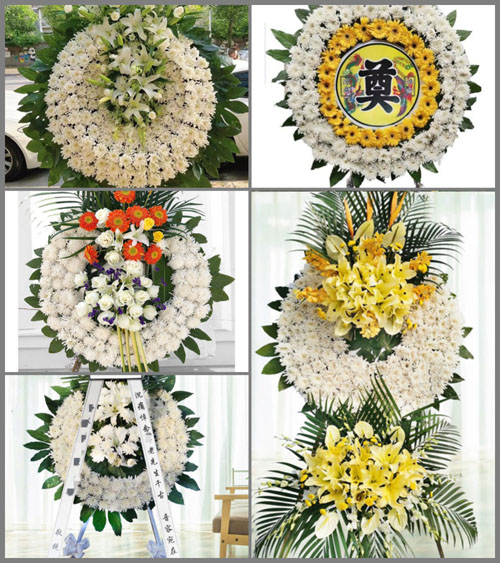 广东江门市台山市海宴镇沙栏村花圈速递
